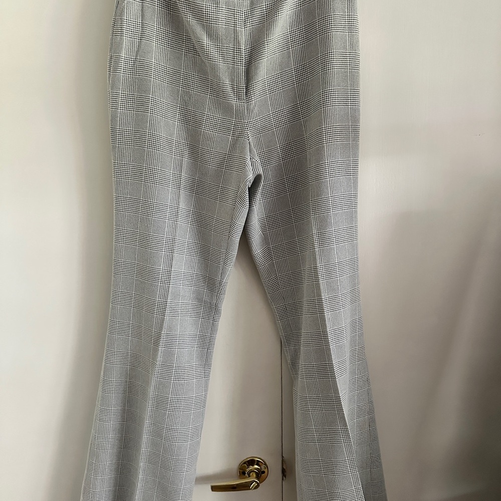 DKNY Black and White Checkered Pants